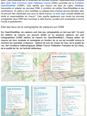 TOCIO - cartographie de capteurs et OpenStreetMap - regards croisés